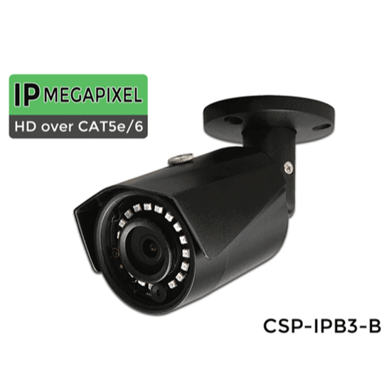 Picture Of IP Bullet Security Camera with 3 Megapixels and 100 Foot Night Vision