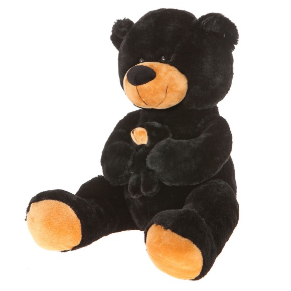 Picture Of 16'' Plush Black Bear With Baby By Giftable World®