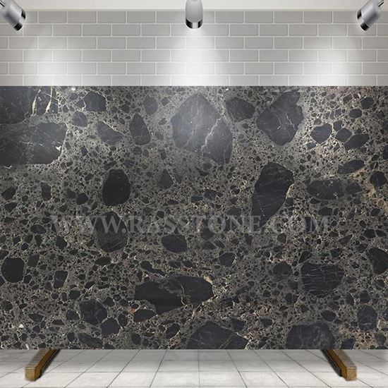 تصویر کا Black Marshal Marble - Rasstone