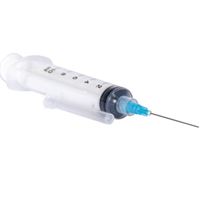 Safe-disposable flushing syringe